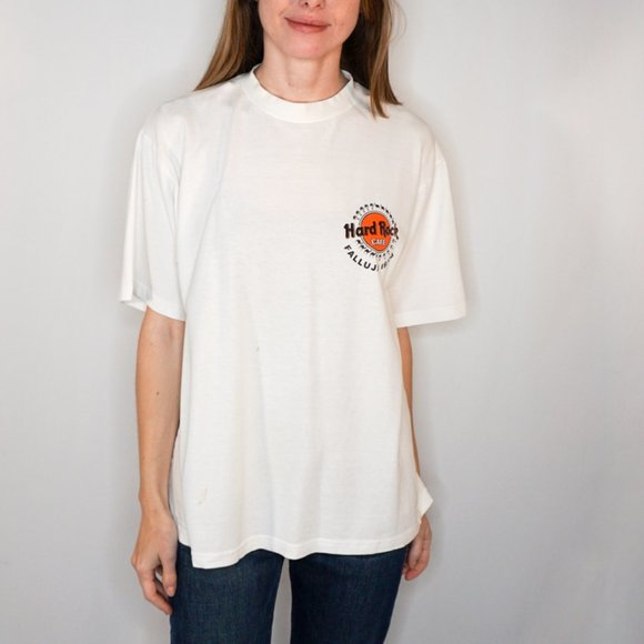 Hard Rock Cafe Tops - VINTAGE Hard Rock Cafe Fallujah Iraq White Tee